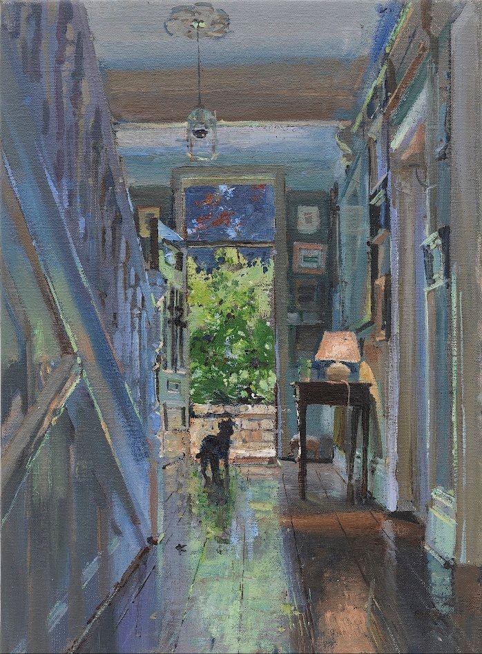 _Camellia_Roses's tweet photo. #Art #Painting "Moses and the Magpie" (2020) by Peter Brown (Pete the Street) https://t.co/9gJENEI4i2