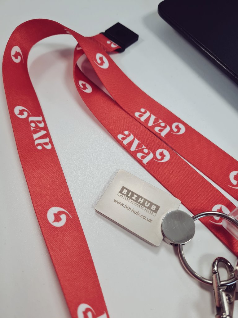 Our lanyards have arrived and our team are looking the part! 😎 Cheeky bit of product placement with the <a href="/BizHubHQ/">Biz Hub</a> keyring 👀 ask us about serviced office spaces! #bizhub #officespace #lanyard #uniform #followforfollow #business #iamavauk #iamava #receptionist #services #admin