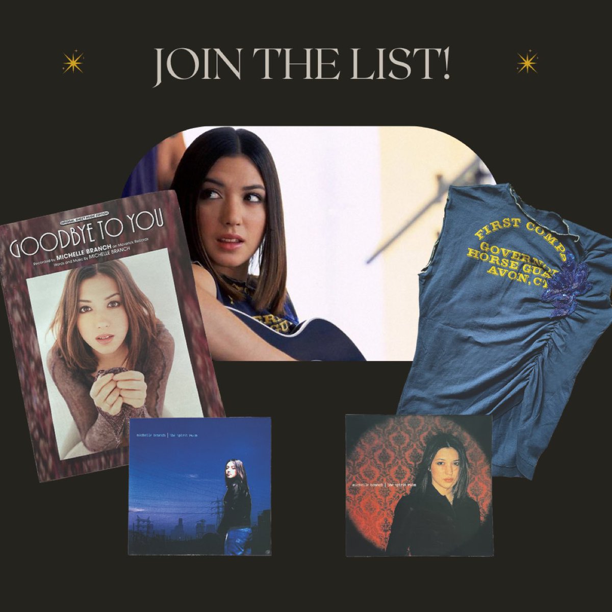 Michelle Branch on X: Found the shirt I wore in the “Everywhere” video  among other memorabilia I've saved from The Spirit Room era. Join the  official email list today for a chance