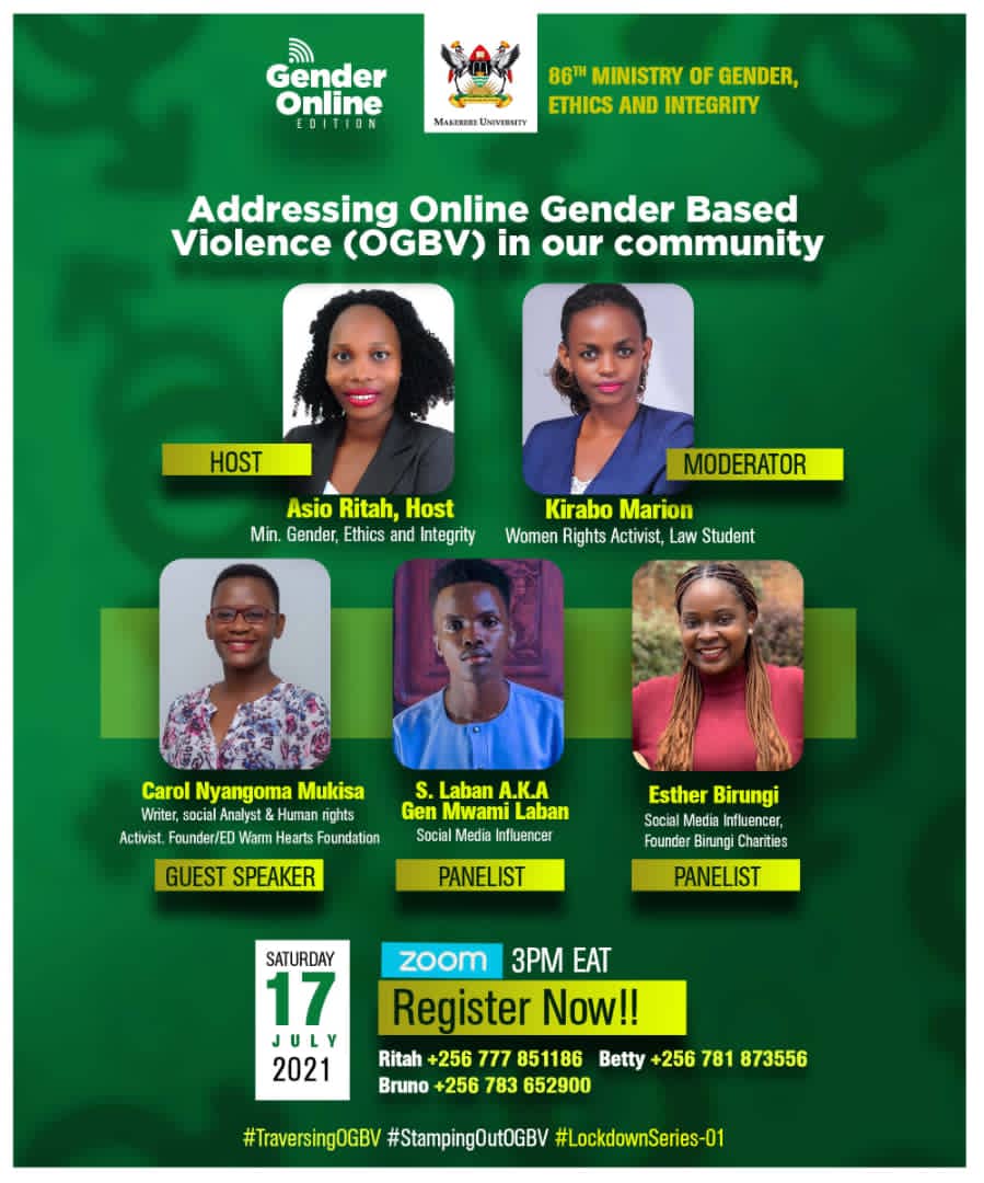 Please register for the GENDER ONLINE EDITION Series-01 today and join the informative session as a step to Stamp out OGBV. Registration link: docs.google.com/forms/d/e/1FAI…