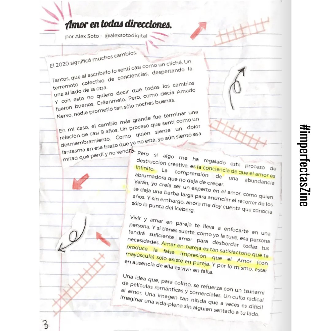 auroralabtech's tweet photo. ¿Qué concepto tenemos del amor? En este artículo para #imperfectasZine @alexsotodigital comparte su reaprendizaje sobre la concepción de qué es el amor.

Podés leerlo deslizando el post para ver la versión original del artículo. O en este link 👇
https://t.co/H3SspIvM7S https://t.co/QaIsTSPwoh