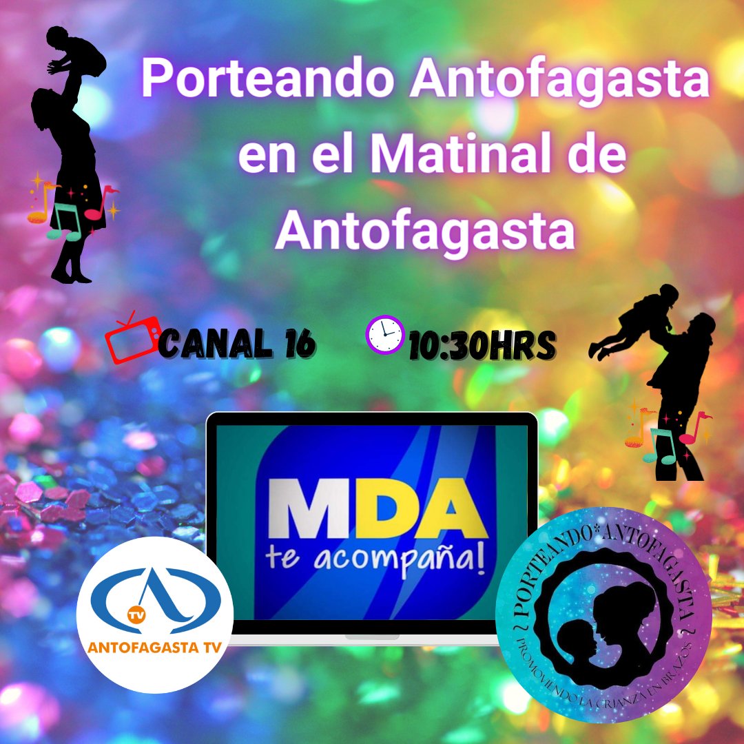 Antofa_portea's tweet photo. Familias! Hoy nos presentaremos con una muestra de #BailePorteo para que nos acompañen desde sus casas! Nos vemos HOY a partir de las 10:30hrs en el @mda_matinal canal 16.
https://t.co/XjV6D644NA
Señal on line👆🏻
#Antofagasta
#PorteoErgonomico
#Familia
@AM_Canal @haroldrivasm https://t.co/ssXylLLAL0