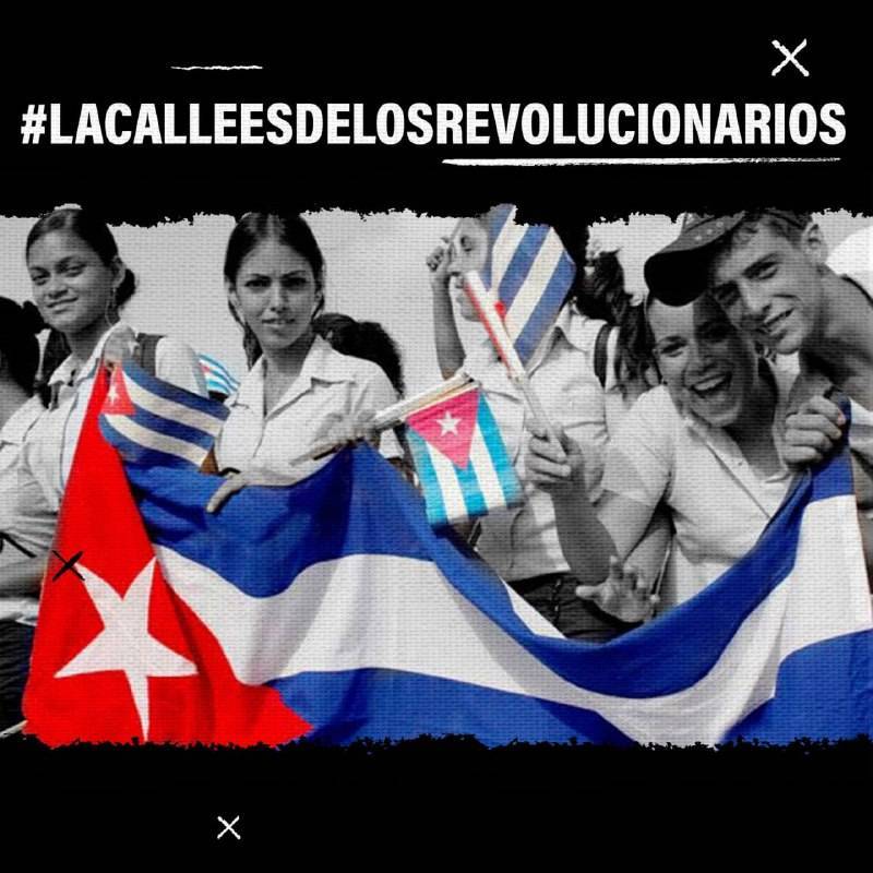 ¡Oye! Tú... ¡SÍ!  Sí, ¡TU!  Que estas leyendo esto... 
📣En #Cuba #LasCallesSonDeLosRevolucionarios 
#CubaUnida 
#CubaSoberana 
#DeZurdaTeam 

@FrankCuba2021
@AleLRoss198
@mesa_tabares
@Alenamf19
@LizyAcosta4
@TamaraGuerraCu
@MariaAleDeLaPaz