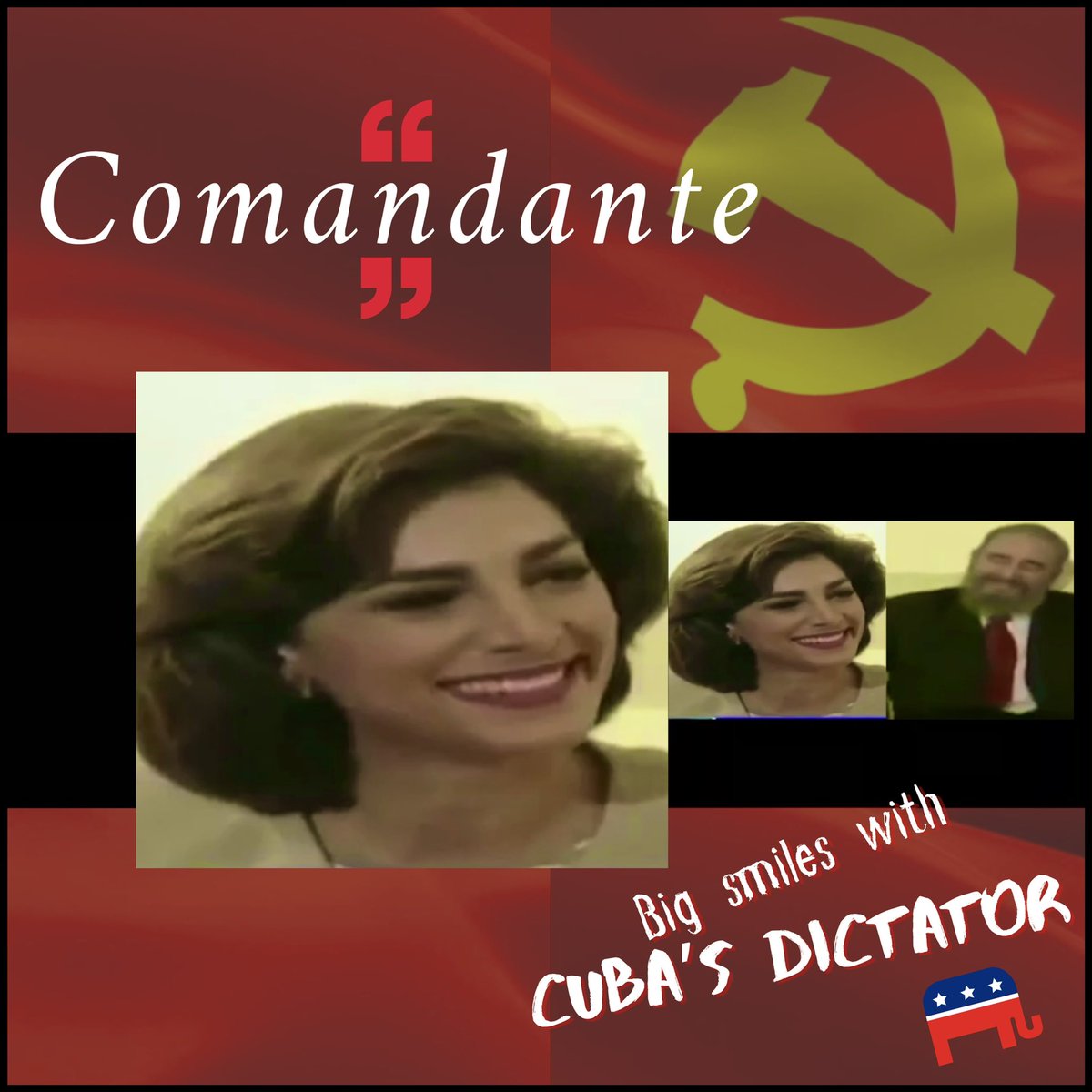 As the Cuban people rise up for freedom and @RepMariaSalazar furiously tweets fake support, let’s remember when she sucked up to Fidel Castro and called him ‘Mi Comandante’ like 5 times. @cubanospalante @cubanosconbiden