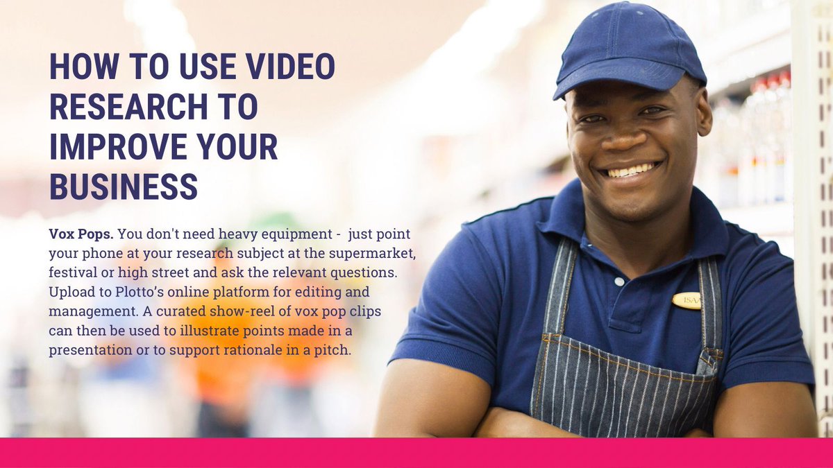 PlottoUK's tweet image. Our clients use Plotto for a variety of purposes - Here’s a tip for using #videoresearch to improve your business…
#mrx #insights