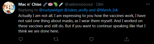 rustywidget's tweet photo. @sailorrooscout @Jukes_wolfy @Marsh_Ink The idea that I should just sit here and tolerate you putting asinine &amp; destructive words in my mouth and not verbally abuse you for it is absolutely disgusting. Your platform is huge. You are not using it responsibly. https://t.co/PMrsTv0D2a
