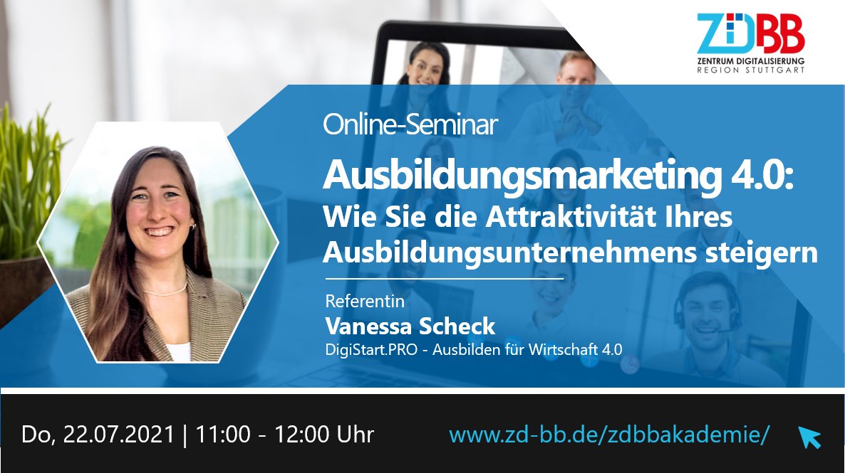 digistartpro's tweet photo. Wie tickt die Generation Z? Anhand von wertvollen Tipps zeigen wir Ihnen, wie Sie sich erfolgreich im Rahmen vom #Ausbildungsmarketing 4.0 präsentieren können. Die Veranstaltung ist kostenfrei. 

Weitere Infos auf unserer Website: https://t.co/qqU5m5EpV6 https://t.co/jmwbSHj90U