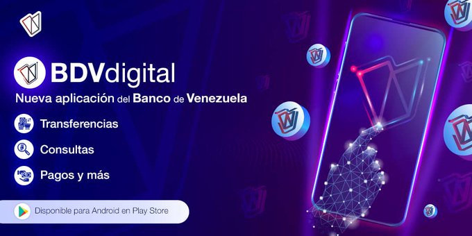 BcodeVenezuela's tweet photo. Con #BDVdigital podrás realizar todas tus transacciones de forma más rápida y segura

¡Descargala ya! 

Disponible para Android en tu tienda virtual 📲 https://t.co/eiQsesVuCo
