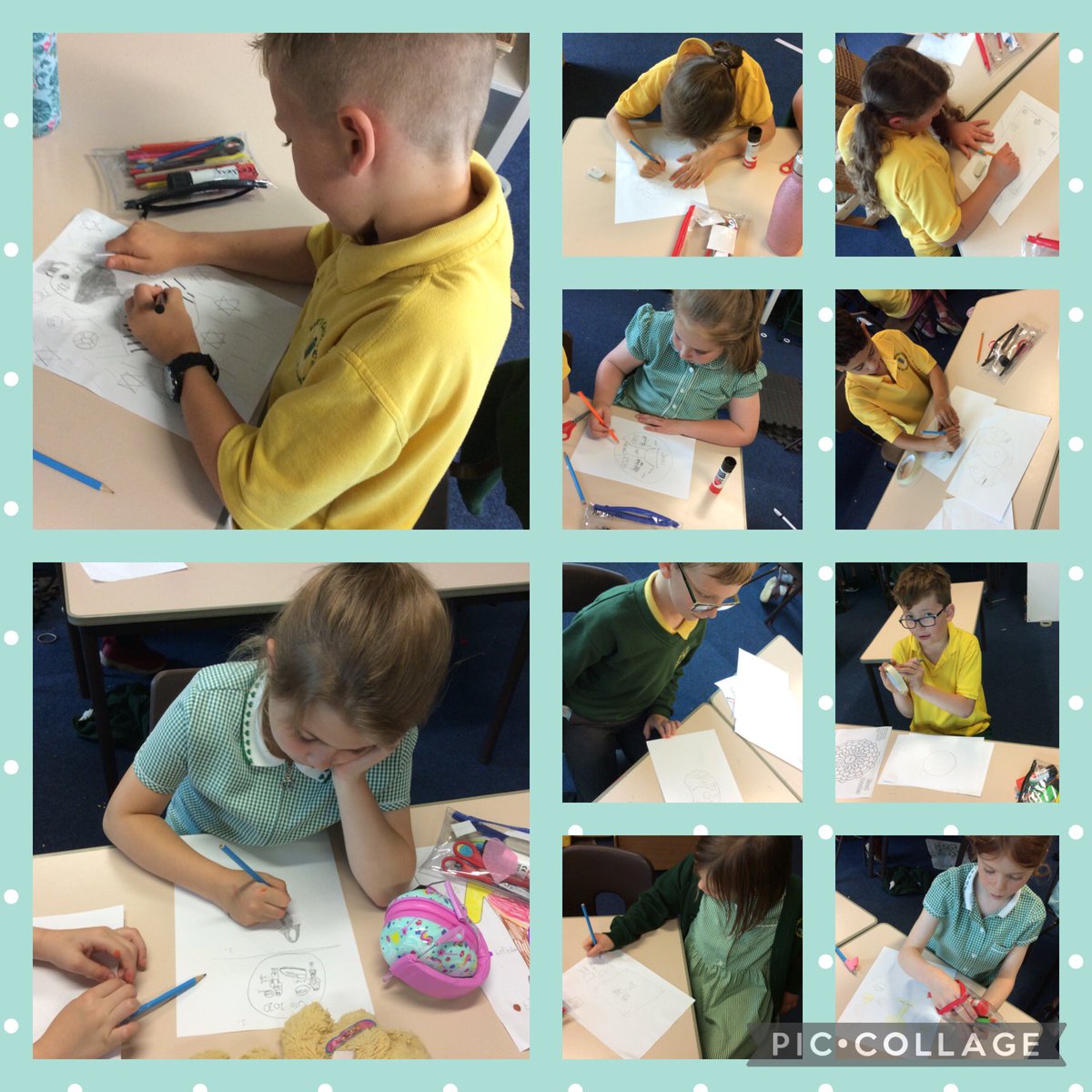StMarysRCSch's tweet photo. Dosbarth Tri being creative and designing a new Euro 2020 logo #SMRY3 #EthicalInformedCitizens #euro2020 @EAS_ExpressArts https://t.co/PujO4hYnAO