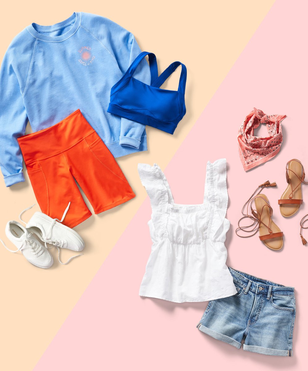 🧡 for bike shorts with fizzy 90s tang vibes
❤️ for the worn-in jean shorts of your dreams

#oldnavystyle