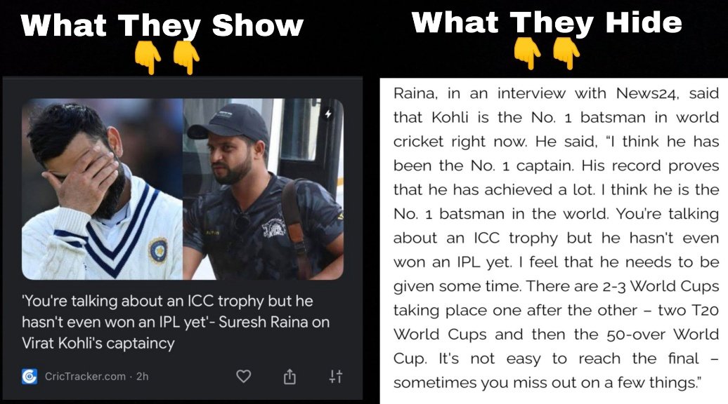 PrajashPj's tweet photo. So Called Media....
#ViratKohli https://t.co/ZAbD5K3egp