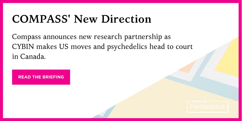 ReponPsych's tweet image. All of the psychedelic news you need this week, explained in The Briefing: reportonpsychedelics.com/compass-new-di…