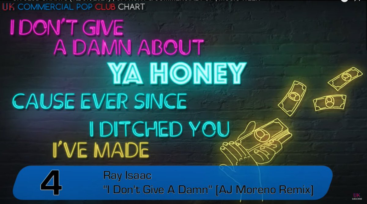 rayisaac's tweet photo. Thankyou to everyone streaming my song IDGAD it is now Number #4 on the @UKdancechart @MusicWeek i love you all! woohoo #RAYISAAC #IDGAD #AJMORENO #FREEJAK #Dance https://t.co/BbRmxyHkDe