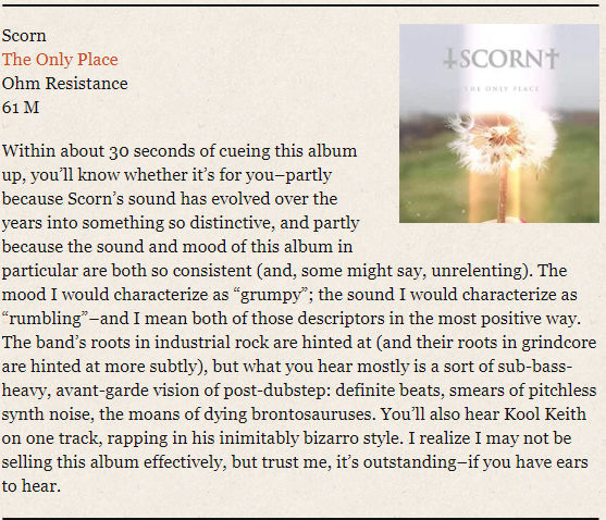 DanVolohov's tweet photo. @Looptopper reviews the newly released #TheOnlyPlace at https://t.co/rvuvbe7DIJ
#SCORN #MickHarris @ohmresistance #OUTNOW https://t.co/3IXs5qdHWX