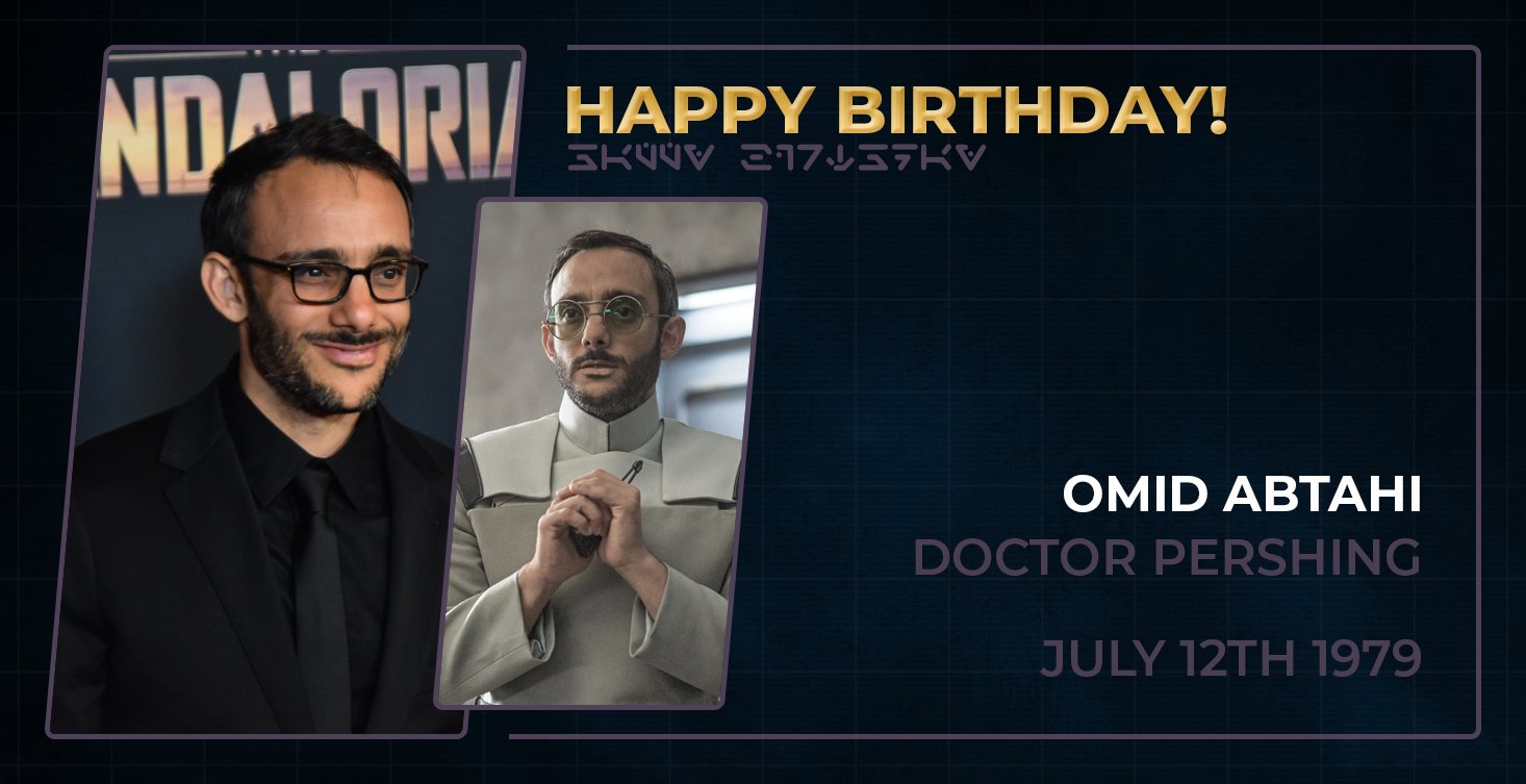 Happy birthday to Omid Abtahi, who played Doctor Pershing in   