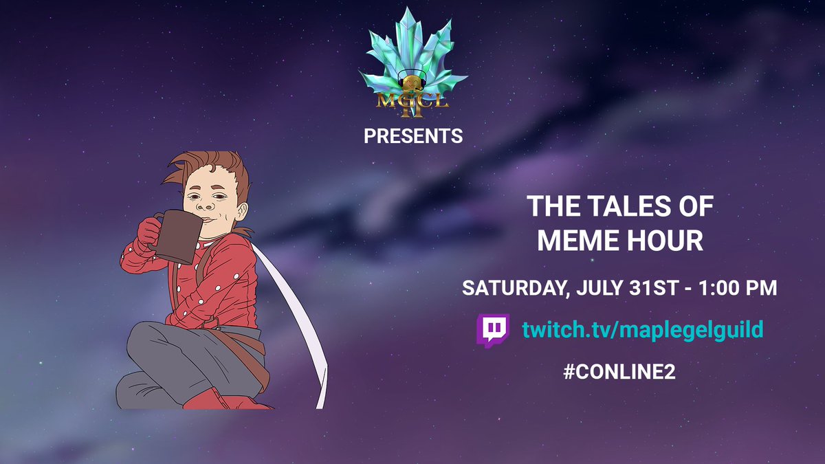 maplegelcon's tweet image. We here at Maple Gel Con appreciate a good meme. So much so, that we’re dedicating an entire hour to them! Join us for an hour of meme sharing and bring your favourites to the Twitch chat! We’ll be sharing them during the stream. #Conline2 #Conline #MGC #memewithus #lol  #meme