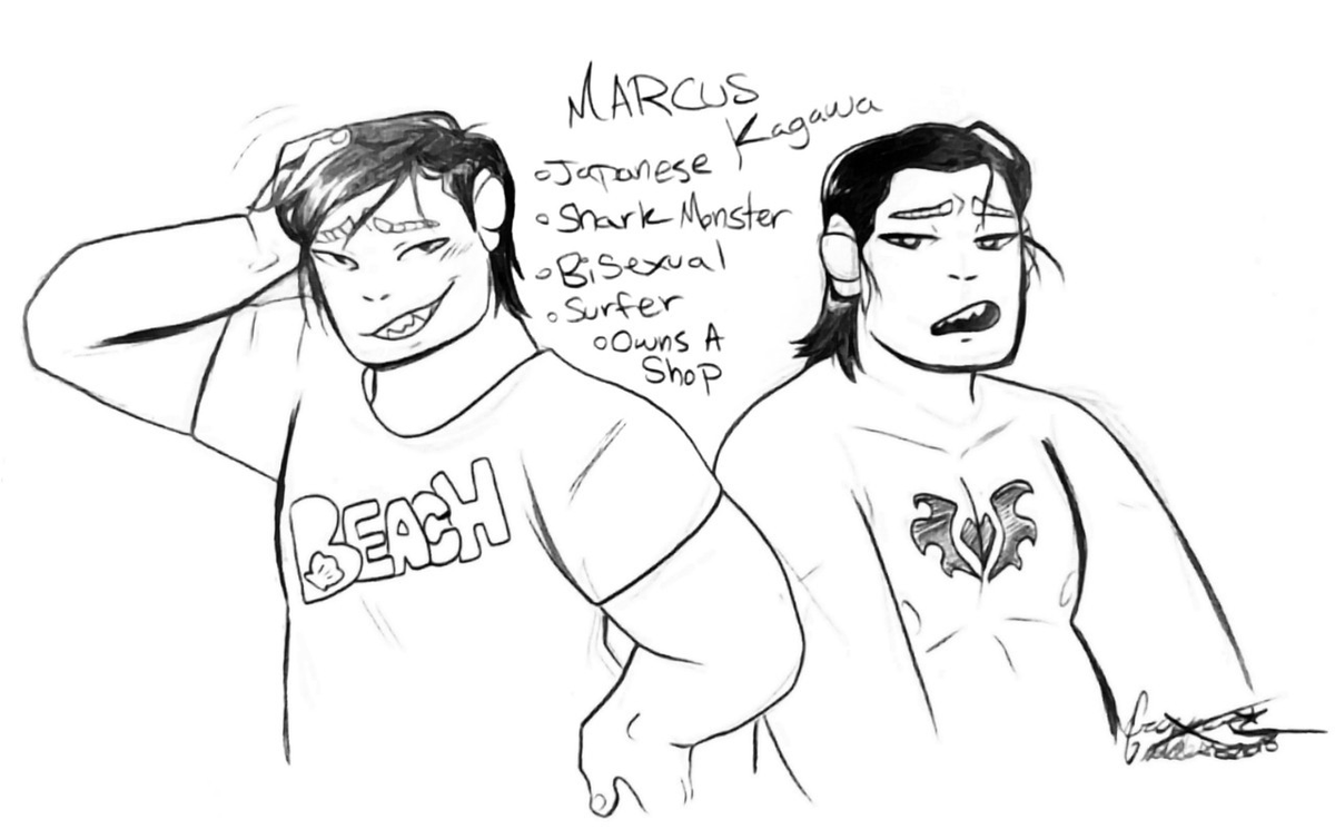 IT'S SHARK WEEK SO WE'RE CELEBRATING MY SHARK MAN MARCUS!
#SharkWeek2021 #middleversevirginia (None of these doodles are recent smh I'm gonna fix that)