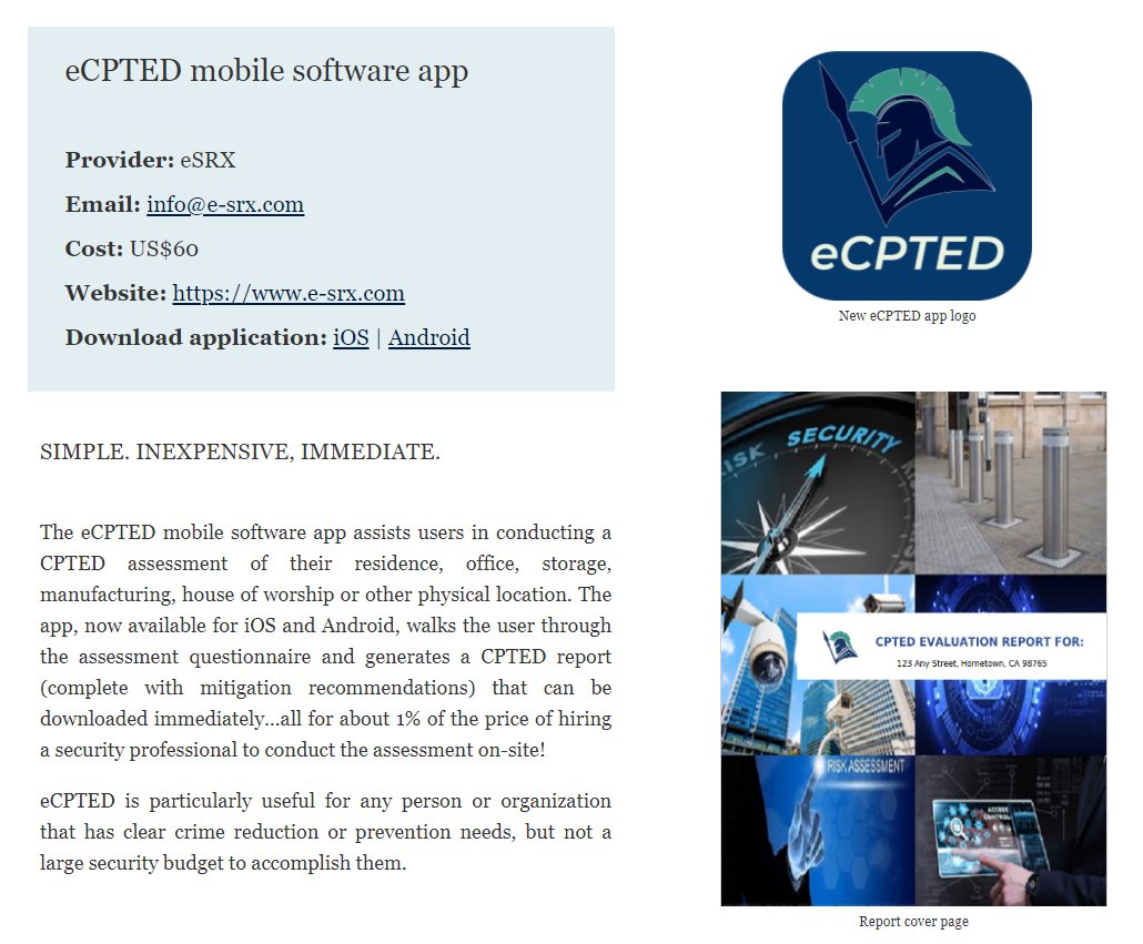 ICA_CPTED's tweet photo. Advertised by ICA members…

📌eCPTED mobile software app

👉More information: https://t.co/wGbq3DDLmQ

#ICA #CPTED #memberadvertising #toolsandresources https://t.co/z61nq8uXOD