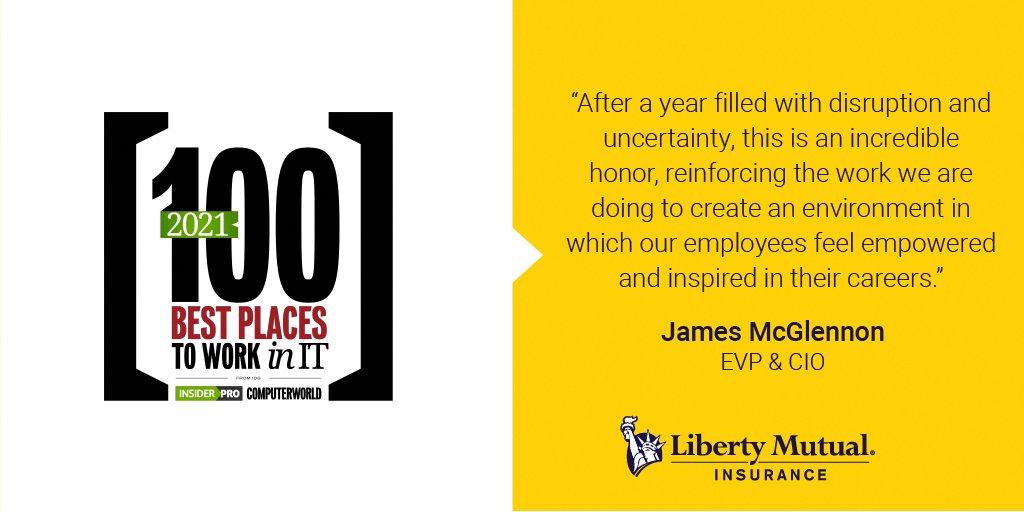 WorkAtLiberty's tweet photo. We’re delighted to announce that we’ve been named to @InsiderPro_IDG and @Computerworld’s 100 Best Places to Work in IT list, ranking no. 28 among large organizations! Learn more about this honor here: https://t.co/ZKKFN38rLm #TechAtLiberty #WorkAtLiberty https://t.co/u9Gfuot9Ba