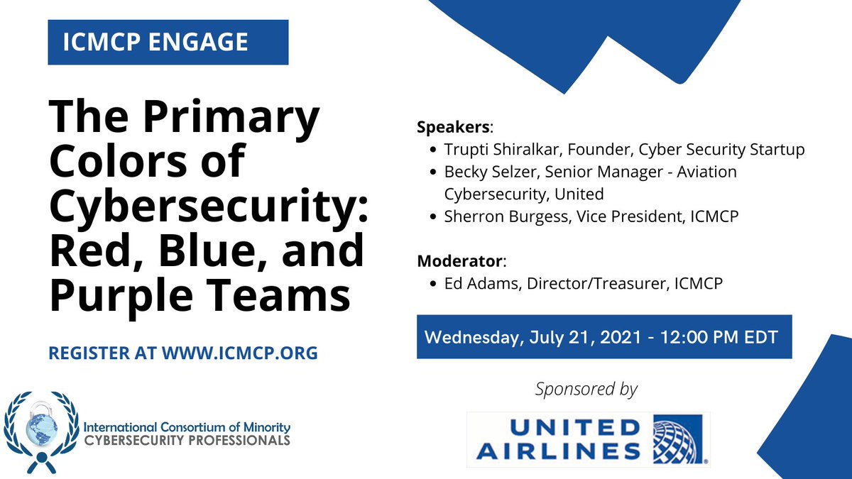OneCyversity's tweet photo. In the military world, Attack (Red) &amp; Defend (Blue) Teams conduct internal “war games” to assess preparedness and resiliency. In #cybersecurity, the joining of forces has produced a new color - purple.  3 experts explain why. https://t.co/TpIfrwZ7I2
#icmcp #webinars https://t.co/t3MKQtxrrj