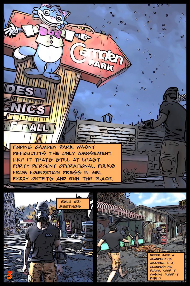 operator_05's tweet image. Designation: #fallout76 
Issue 2:Rules 
Click through the thread below and enjoy Operator 05- a fan comic created by: @lleggster  @Nakari206  and @TeKillaBones