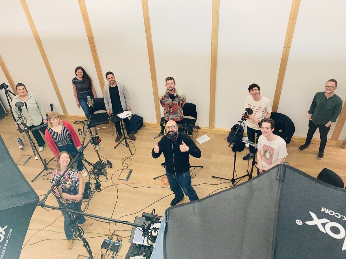 No rest for the wicked! We’re straight back to work today recording soundscapes for Tim Benjamin’s film ‘Then they came back’ <a href="/80hertz/">80 HERTZ Studios</a> studios. Expect lots of curious sounds from this creative bunch… 🌳 🦅 ✈️ 🐸 🌊 💨