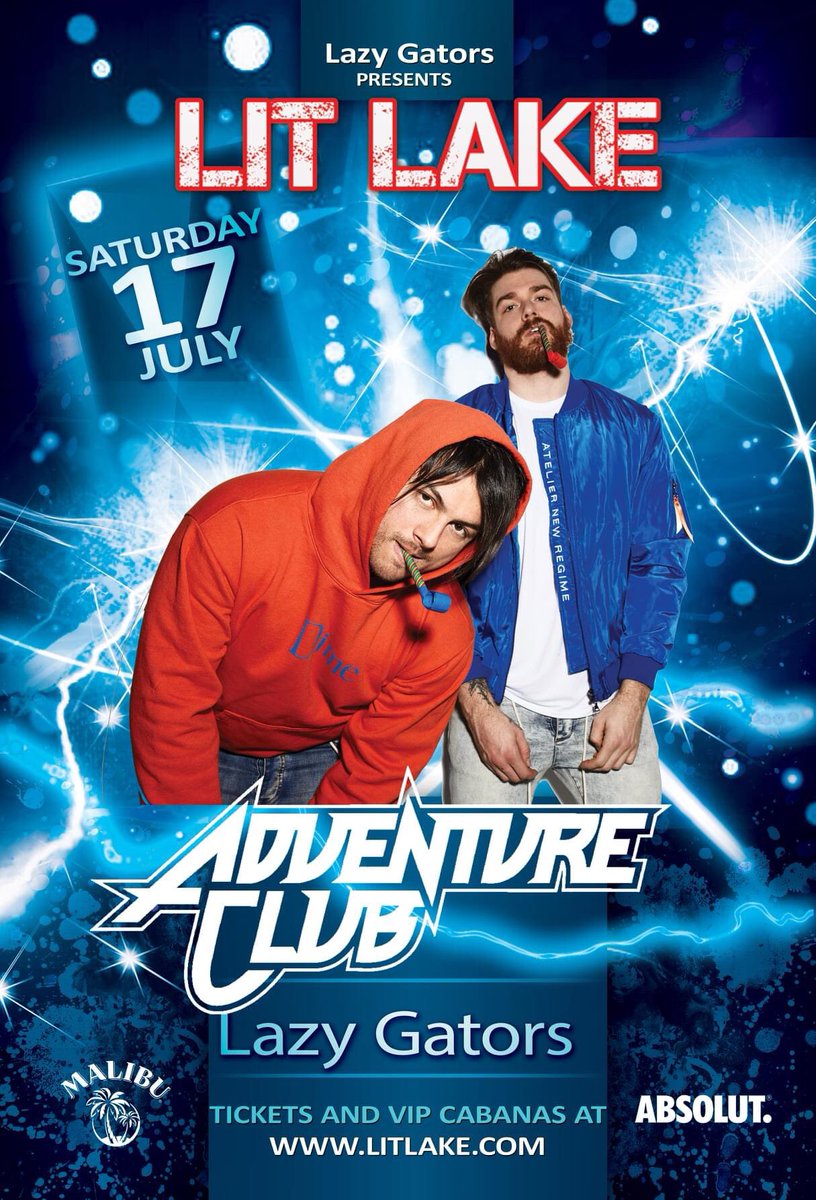 AandTV's tweet image. After looking up to these guys for nearly a decade, we finally get to play a show with them.  The hype is real.  See you this Saturday at @ShadyGators for #LitLake feat @AdventureDub!