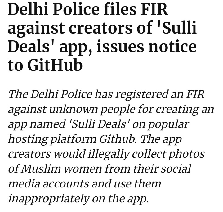 Singhsandhya510's tweet photo. Still the creater of #SulliDeals are not arrested yet, Why @DelhiPolice

#speakagainst_sullideals
#ArrestRiteshJha https://t.co/kVknO4xYei