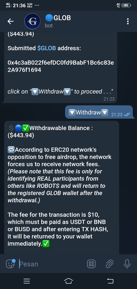 AirdropStarGold's tweet photo. @ysobellexx @GlobToken why 10$ to prove we are not bots?..0.1$ dollars can do it..... 
#report https://t.co/qPMBUsKP28