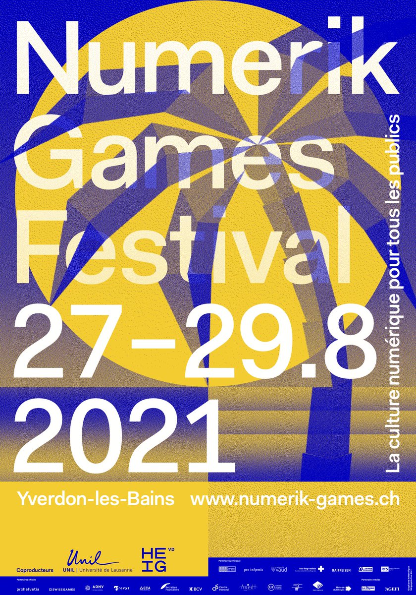 numerikgames's tweet image. /// BILLETERIE NGF2021 ///

| 25% sur les billets jusqu'au 31.07 !
numerik-games.ch/billets/

Découvrez notre programmation =&amp;gt; numerik-games.ch/programmation/
La prog complète vous sera dévoilée petit à petit durant le mois de juillet!

Et vive la culture numérique, pour toutes et tous!