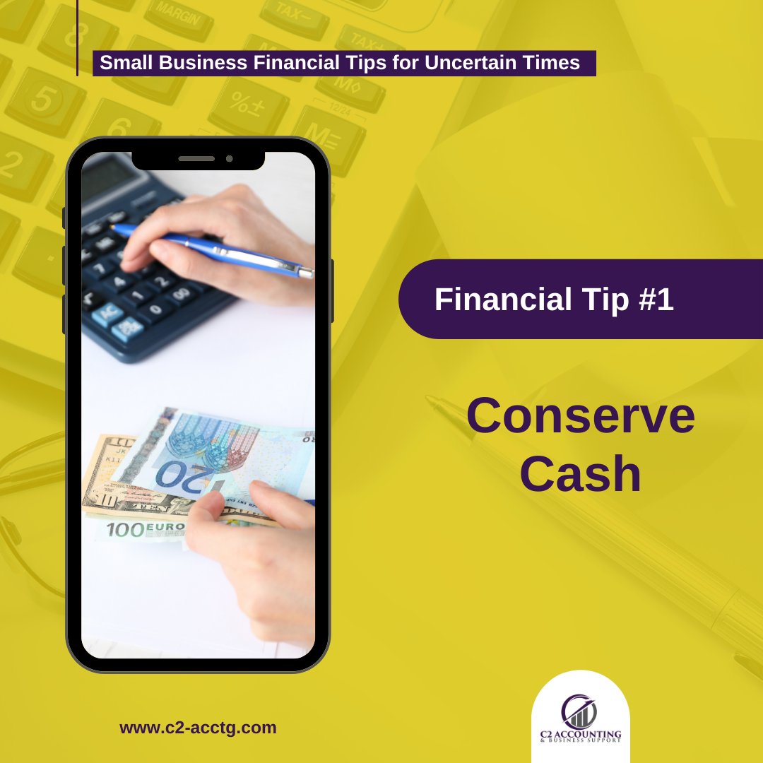 If the past year has taught us anything, it is that our businesses needs to be prepared to survive an emergency. 

Can you delay a planned large purchase until later?

Book a FREE consultation with us! Click here: bit.ly/C2-Consultation

#businesslife
#accountinglife