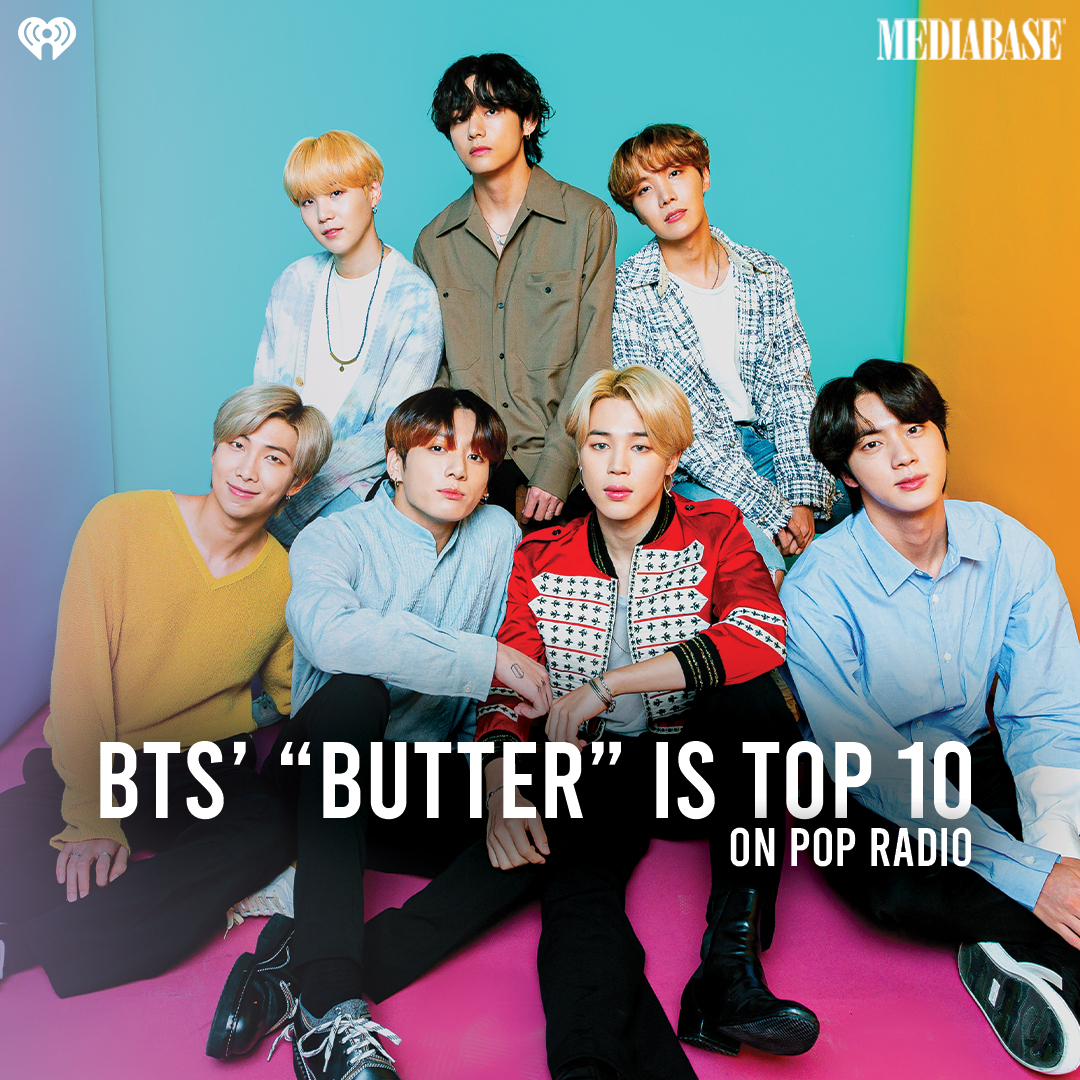 iHeartRadio's tweet photo. Congrats to @BTS_twt // @bts_bighit on their Top 10 song! 💜

#bts #btsarmy #btsbutter https://t.co/A6Abwqsa2H