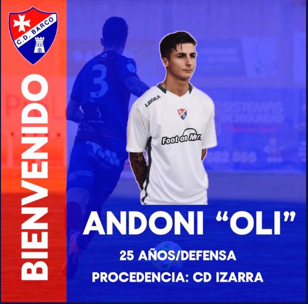 tikitakagroup's tweet photo. 🅵🅸🅲🅷🅰🅹🅴✍🏻- @andoniolii96 🔝firma con el equipo gallego del @CDBarco 🔴🔵 para la 21/22

#mercadodefichajes #footballneverstop #calidad #galicia #tikitakaplayer https://t.co/m5NBisOH5X