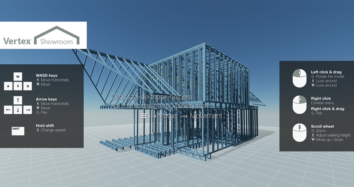 #VertexShowroom - Pan, move, rotate, zoom and have a walkthrough of our 3D models! Have a browse of our GALLERY: bit.ly/38zjjI9.

#VertexShowroom #3DModels #VertexCAD #VertexBD #BIM