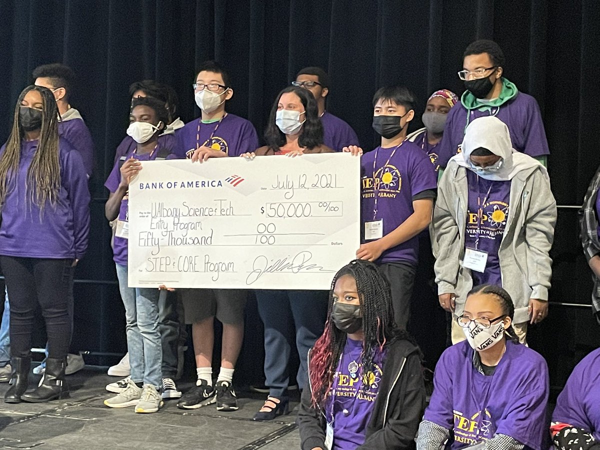 Thank you @JillianPasco &amp; <a href="/BankofAmerica/">Bank of America</a> for your generous support of the <a href="/UAlbanySTEP/">UAlbany STEP</a> &amp; being present for the Opening. “This isn’t just about funding programs, but futures!” You saw the possibilities w/ former STEP students now professionals. We appreciate u! #philanthropy