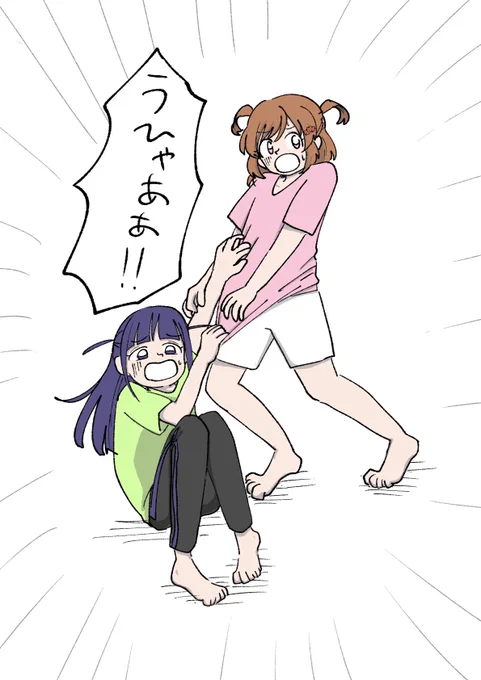 なんかわぁ!!ってなってるまひるちゃんと華恋ちゃん 