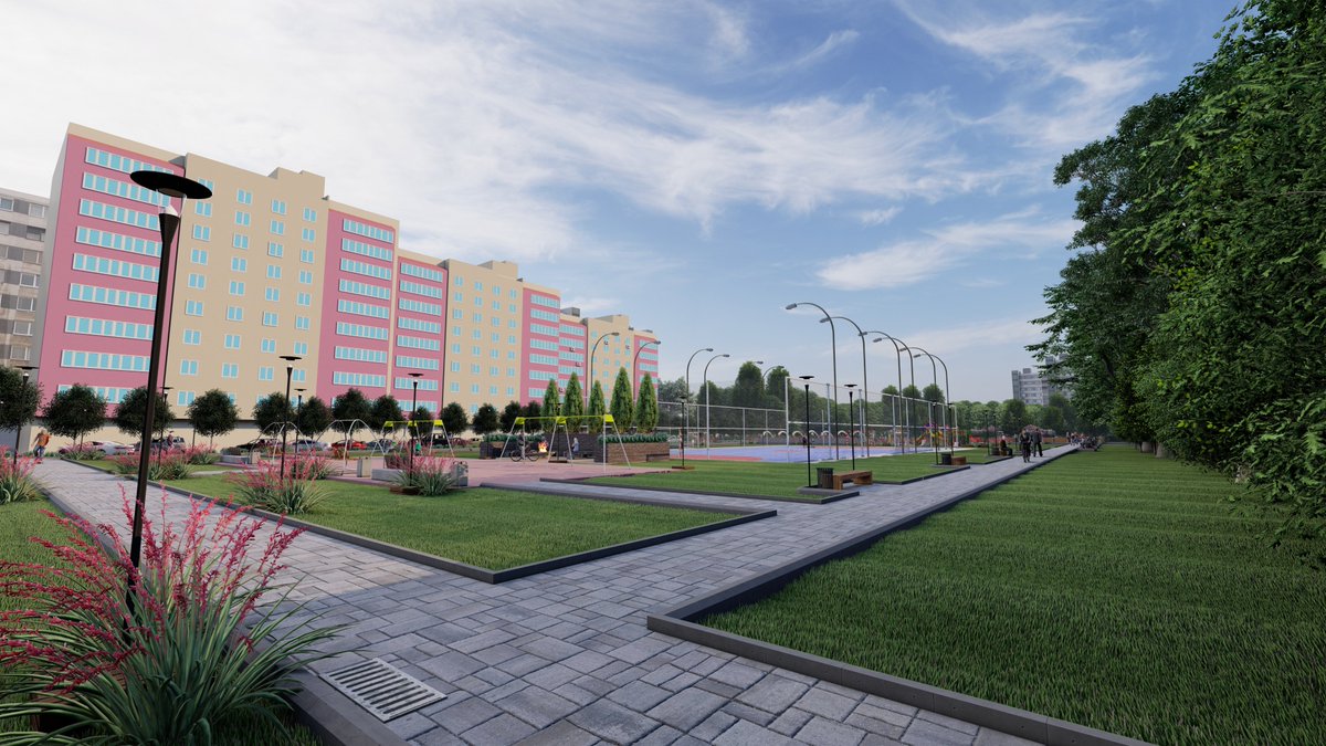 VisualprojectC's tweet image. Предлагаем на рассмотрение проект визуализации благоустройства территории между 5-ой и 6-ой просекой