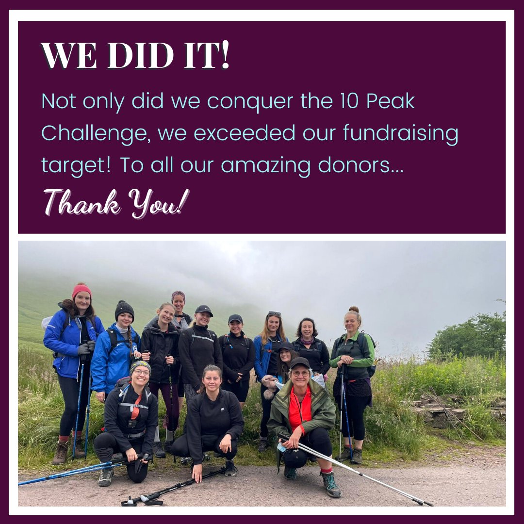 We conquered the 10 Peaks Challenge!!! A massive well done to the Goughs gang who endured 15 gruelling hours, endless ascents and broken walking boots! 
And #ThankYou to all donors for your incredible support - we raised a whopping £4314 for The @youthadventuretrust  💪
