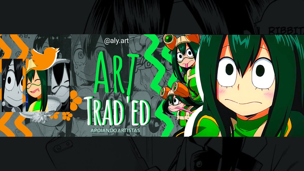 alyartx's tweet photo. Uma arte que eu fiz inspirado no perfil @ed_trad 
Personagem: Tsuyu Asui
Obra: Bknh 
create in mobile 
.
.
#bknh #edit #headeredit #desing https://t.co/SNz8P2T2EH