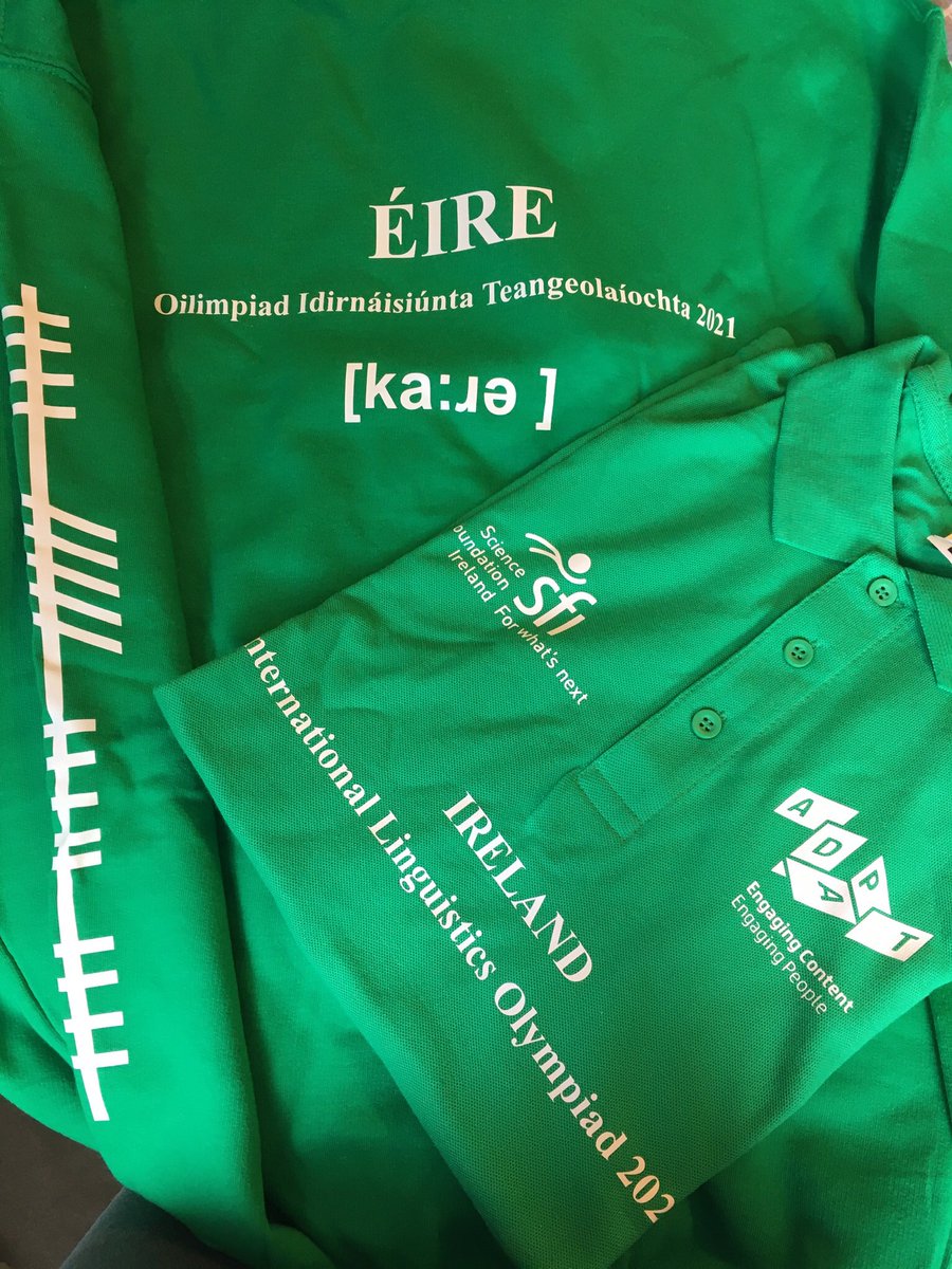 AILO_2026's tweet image. Team jerseys arrived & prepping for @IOLing_official #IOL2021 training tomorrow. Looking forward to our team taking the papers at @AdaptCentre @DCU next week!