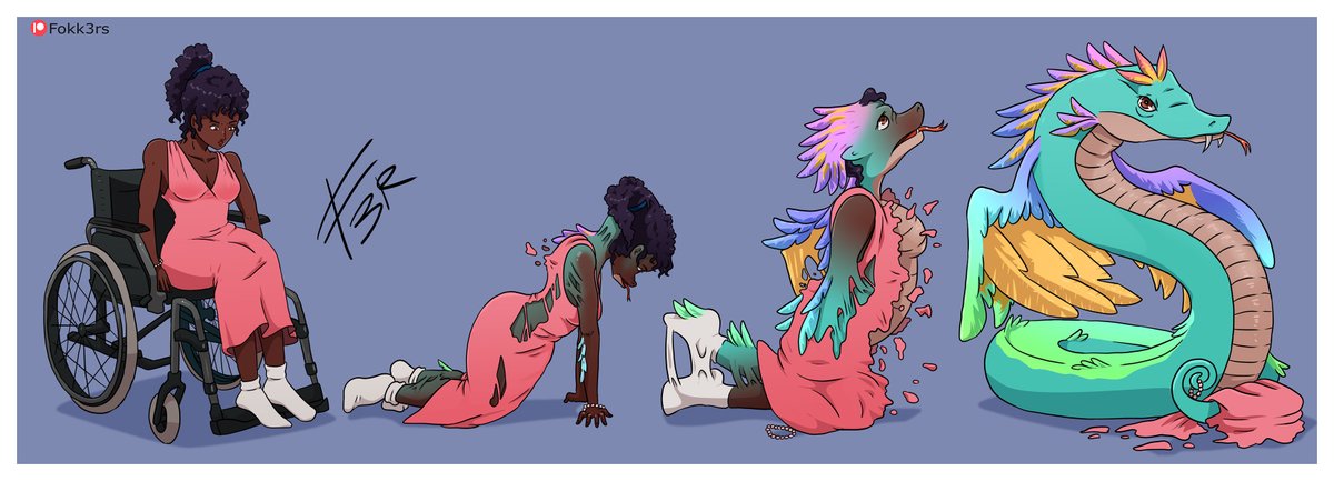 Ed Fokk3r Commissioned Sequence For Daughterskin Woman To Mythical Beast Tf Transformation Tf Transfur 獣化 お仕事絵 Pixiv T Co 3xsj3nzesk Twitter