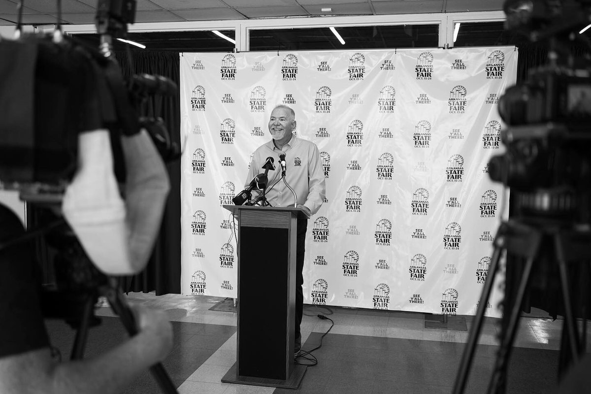 SeeSpotRunLR's tweet photo. Did you catch the Arkansas State Fair's press conference last week? The #ArkansasStateFair is officially back this fall, Oct. 15th-24th, woohoo! We’ll be there getting tons of footage, eating funnel cakes &amp; riding rides..not all at once though. #productionlife https://t.co/SBe0NyDTpM
