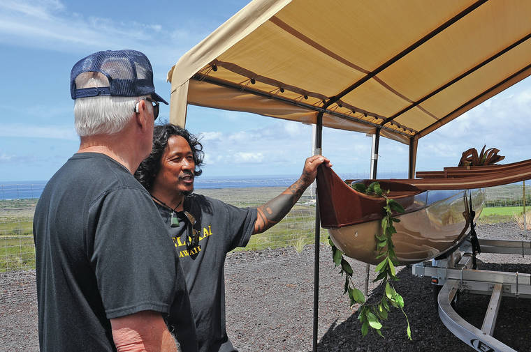 westhawaiitoday's tweet photo. ‘It has arrived’: First educational #canoe in almost three decades constructed on Hawaii Island. More at https://t.co/eWRCrP0i1g #BigIslandNews #HawaiiNews #HINews #WestHINews #KonaNews #LaiOpua2020 #L2020 #waa https://t.co/a8xa8UEdLL