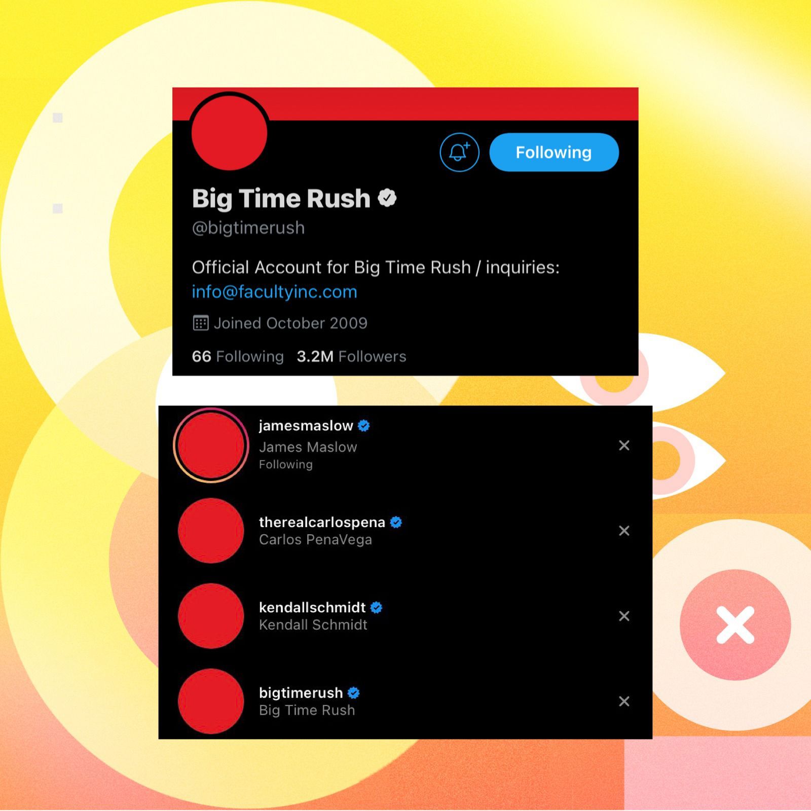 Pop Crave Big Time Rush Appear To Be Teasing A Comeback After The Group Page And Members James Carlos And Kendall Recently Changed To A Red Layout On Social