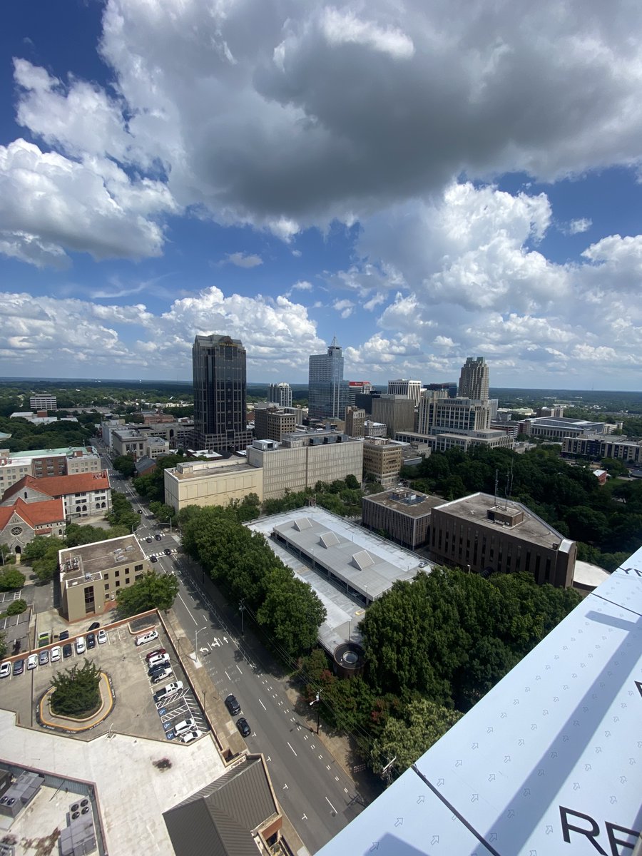 DowntownRaleigh's tweet photo. Our team enjoyed an incredible tour of 301 Hillsborough @RaleighCrossing this afternoon. Impressive list of amenities including many that promote walk and bike-ability. AND you can’t beat those views! Thanks to The Fallon Company for hosting us. 
*
*
*
#downtownraleigh https://t.co/L7Z5Y28HWv