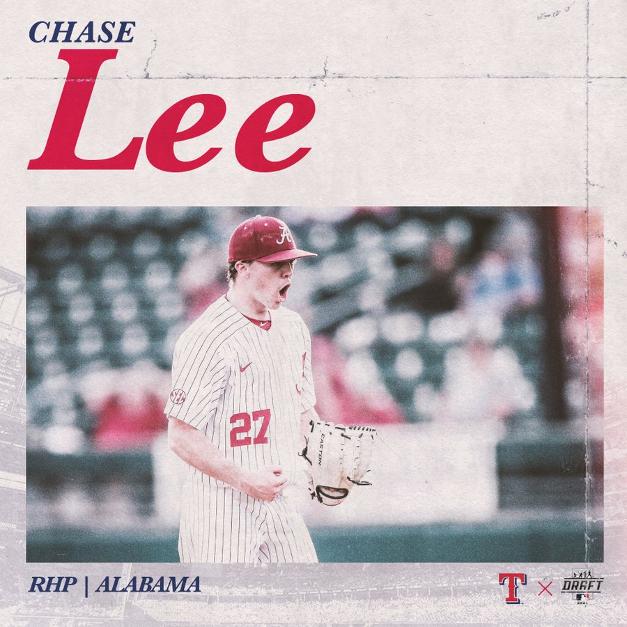 Chase Lee drafted by Texas Rangers in 6th round