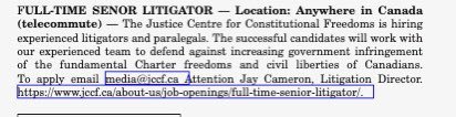 KnottReelLLP's tweet photo. Now we know where the money that should have been spent proofreading last week’s job posting in Ontario Reports went: https://t.co/c5Z8ijOHxe