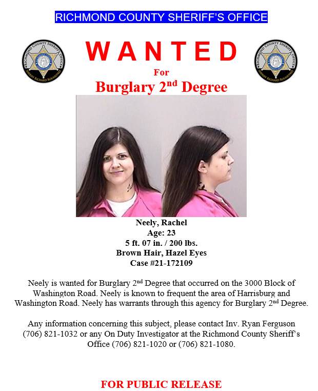 RCSOGA's tweet photo. The Richmond County Sheriff's Office is requesting your assistance in locating the listed subject.  If contact is made please call 706-821-1080.  #RCSOaug https://t.co/alY5AFpeq1