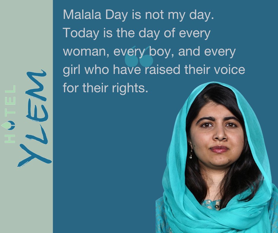 Today is Malala's birthday and is celebrated by honoring women and children's rights all over the world. #MalalaDay #IChangeTheWorld