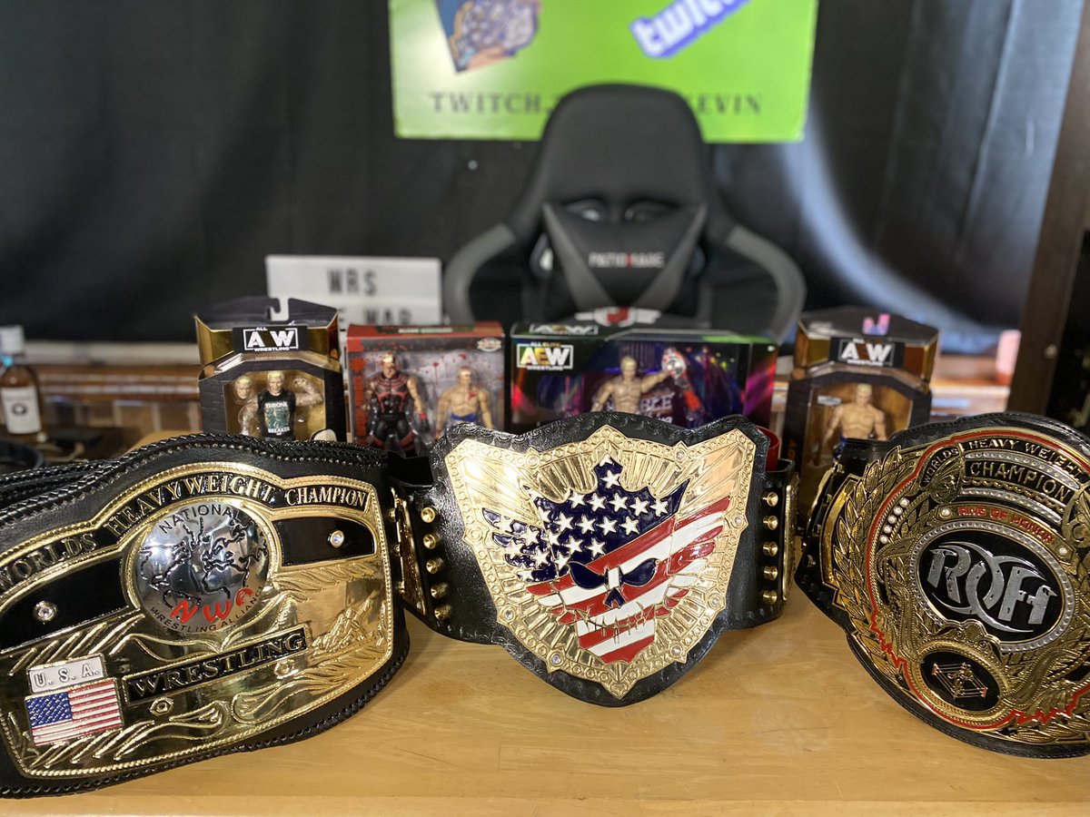 Heelkevin1's tweet photo. Just a few items from the @CodyRhodes section of my collection! The ROH is signed by Cody! #CodyRhodes #AmericanNightmare #aew #ROH #IWGP #FyterFest https://t.co/erSHgVvzlT
